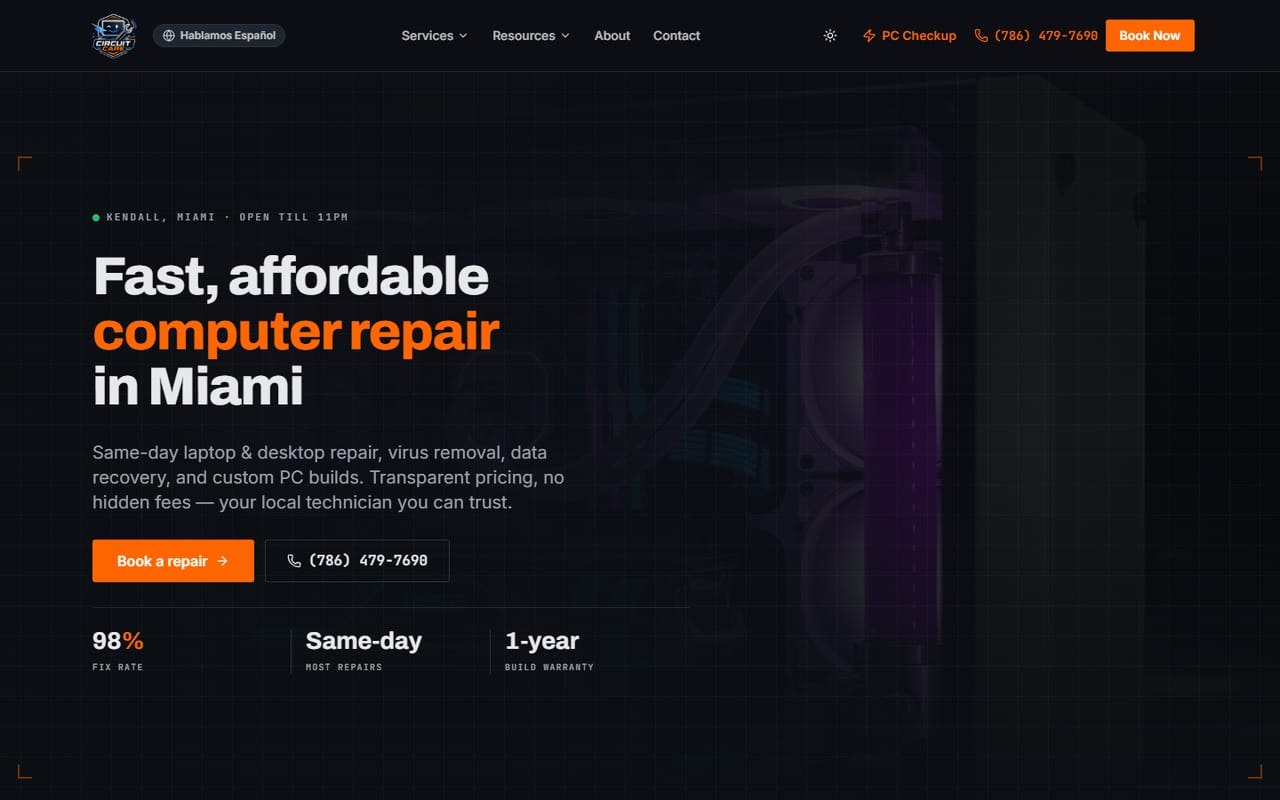 Circuit Care — Computer repair & builds · Miami